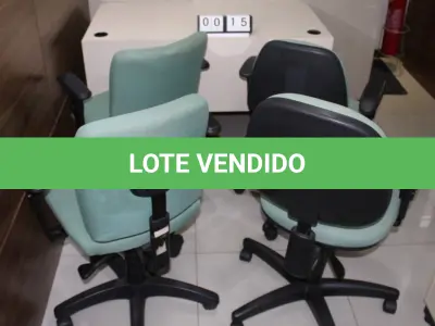 LOTE 015 - CONJ. CADEIRAS