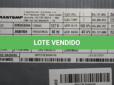 LOTE 004 - REFRIGERADOR BRASTEMP FROST FREE