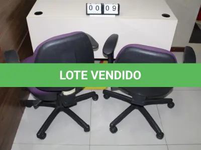 LOTE 009 - CONJ. CADEIRAS