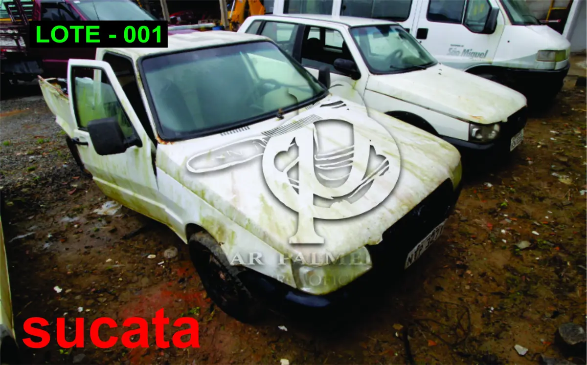 LOTE 001 - SUCATA - FIAT FIORINO, 2010/2011, ALCOOL/GASOLINA.