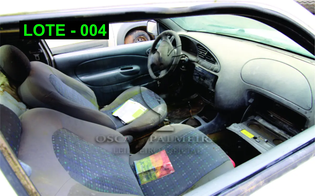 LOTE 004 - VEÍCULO - FORD COURIER PICAPE, 2011/2012, ALCOOL/GASOLINA.