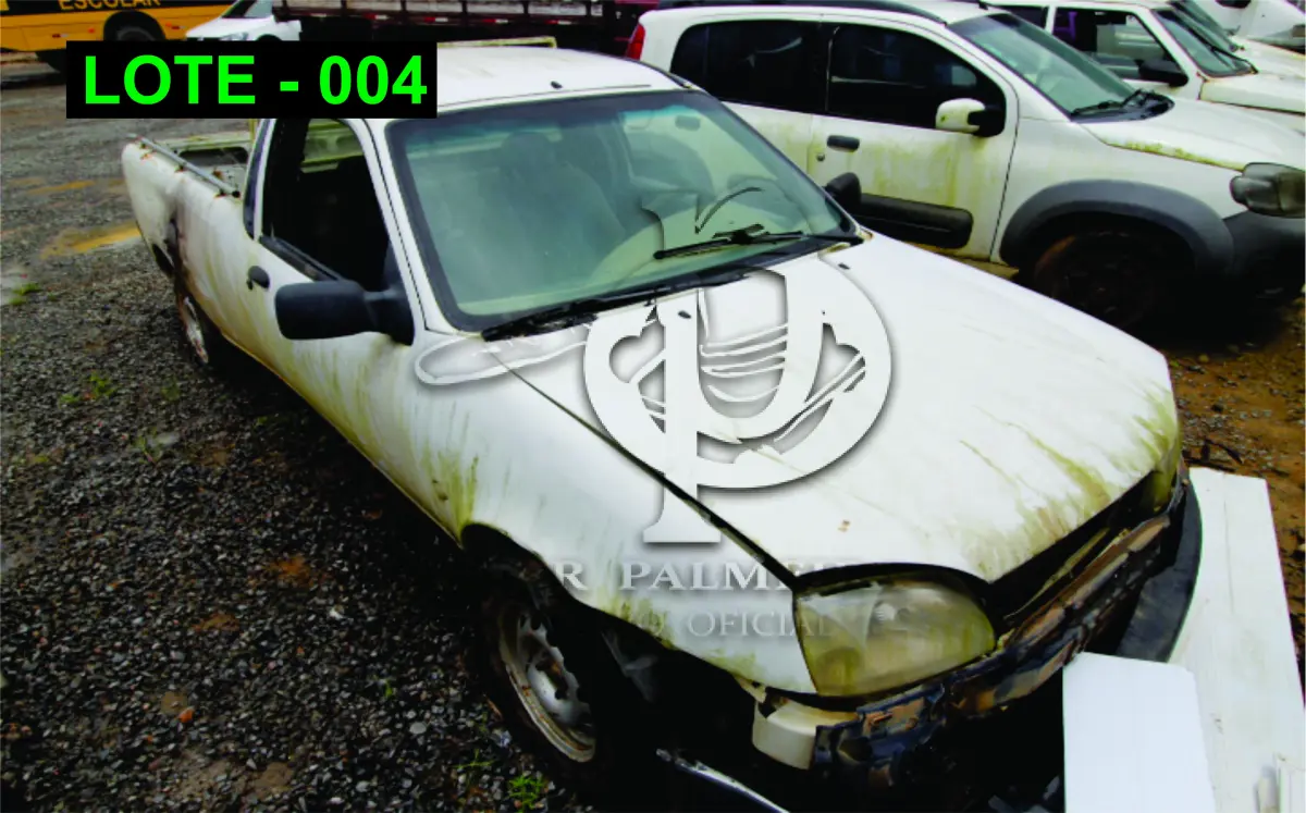 LOTE 004 - VEÍCULO - FORD COURIER PICAPE, 2011/2012, ALCOOL/GASOLINA.