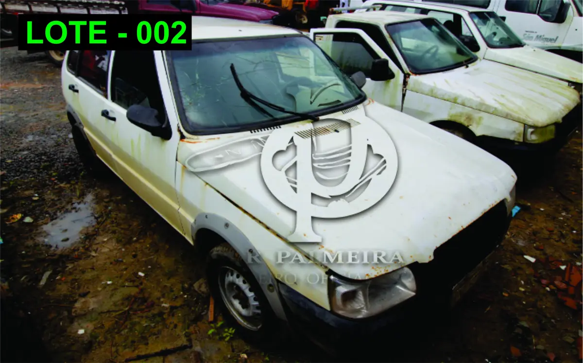LOTE 002 - VEÍCULO - FIAT UNO WAY, 2011/2011, ALCOOL/GASOLINA (DÉBITO POR CONTA DO ARREMATANTE R$ 85,13).