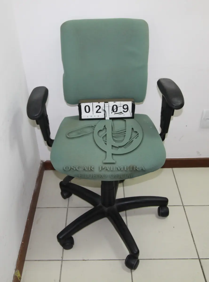 LOTE 209 - LOTE - 0209 - CADEIRA SECRETÁRIA GIRATÓRIA C/ BRAÇO