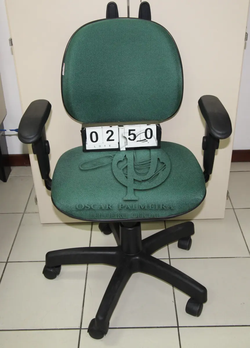 LOTE 250 - LOTE - 0250 - CADEIRA SECRETÁRIA GIRATÓRIA C/ BRAÇO