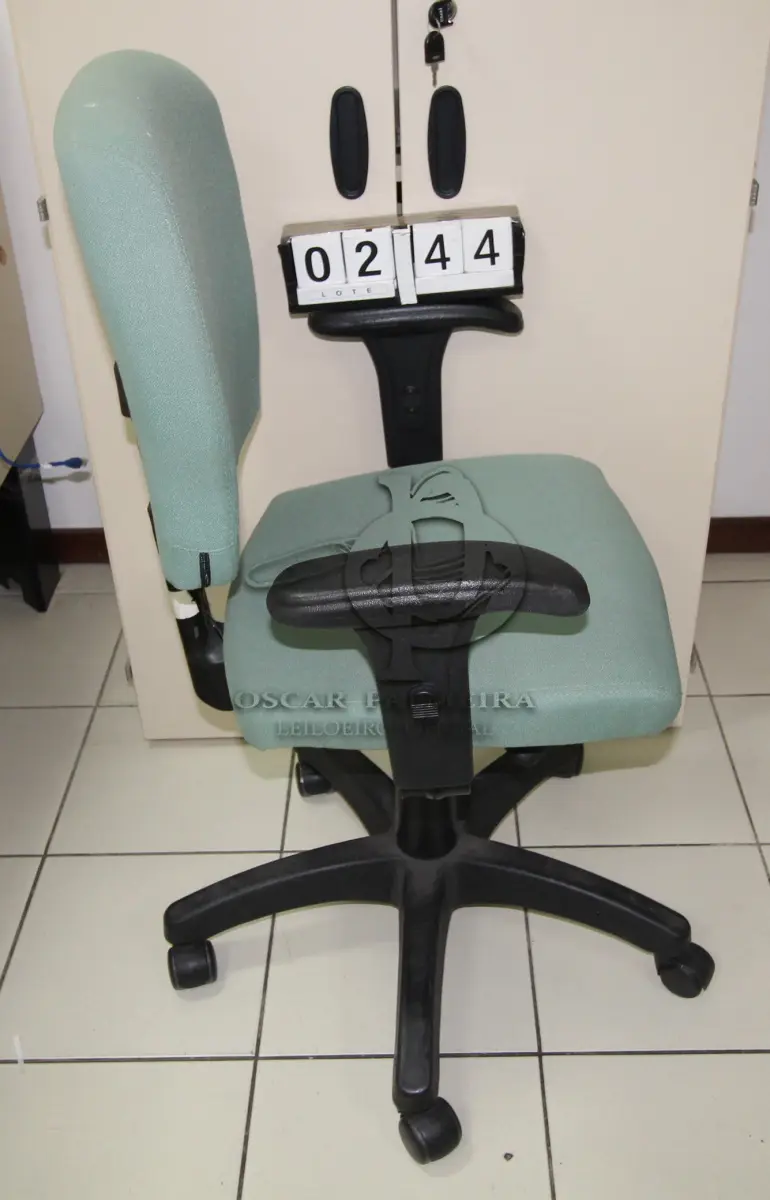 LOTE 244 - LOTE - 0244 - CADEIRA SECRETÁRIA GIRATÓRIA C/ BRAÇO
