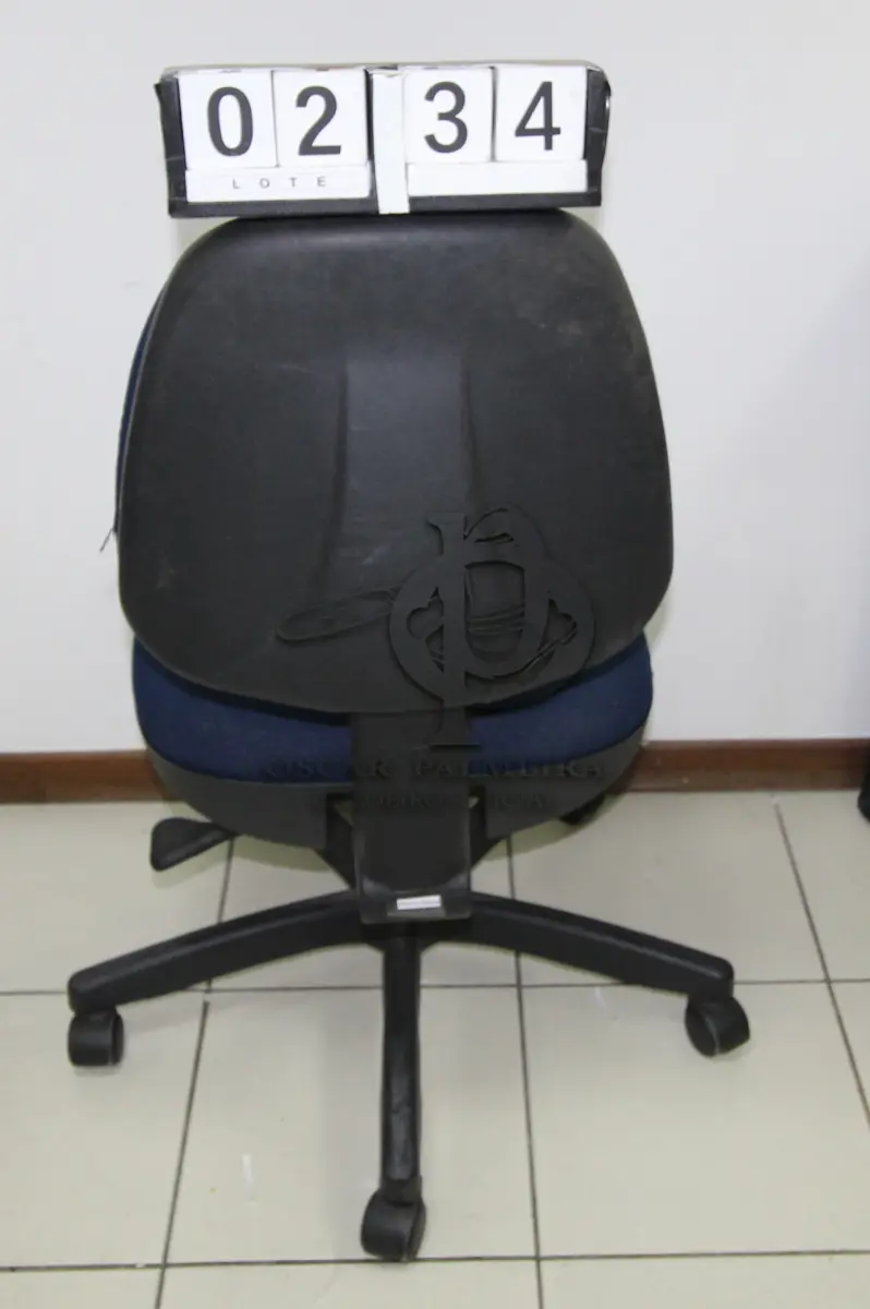 LOTE 234 - LOTE - 0234 - CADEIRA SECRETÁRIA GIRATÓRIA S/ BRAÇO