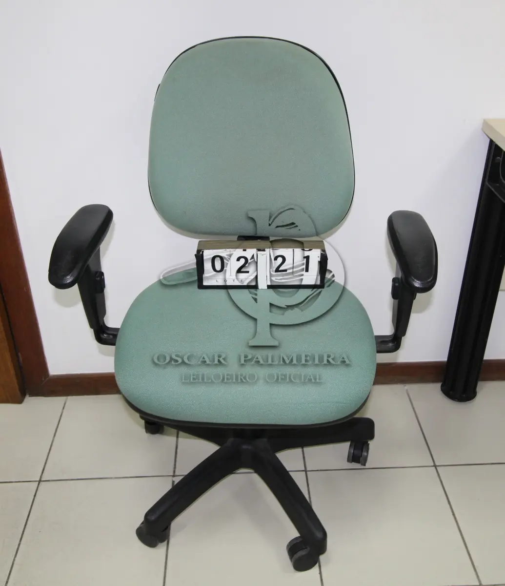 LOTE 221 - LOTE - 0221 - CADEIRA SECRETÁRIA GIRATÓRIA C/ BRAÇO