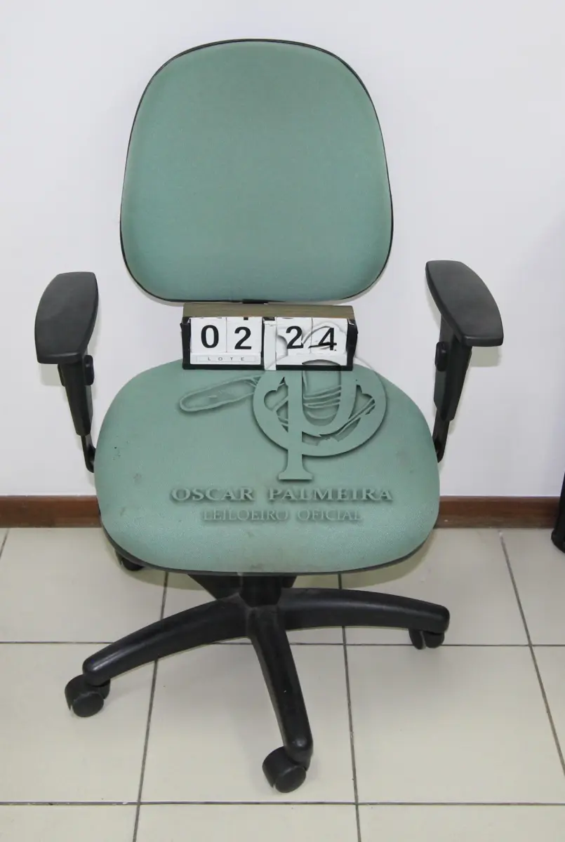 LOTE 224 - LOTE - 0224 - CADEIRA SECRETÁRIA GIRATÓRIA C/ BRAÇO