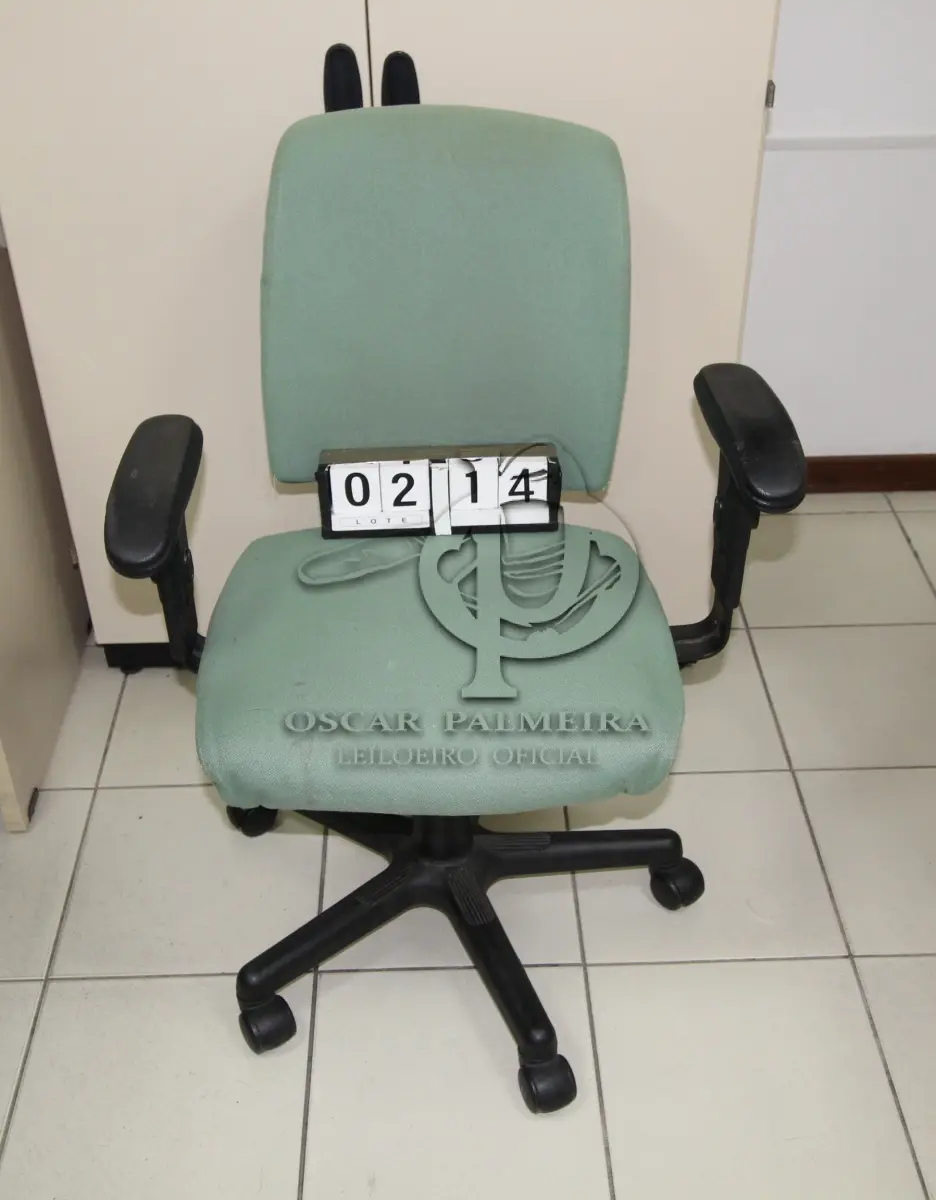 LOTE 214 - LOTE - 0214 - CADEIRA SECRETÁRIA GIRATÓRIA C/ BRAÇO