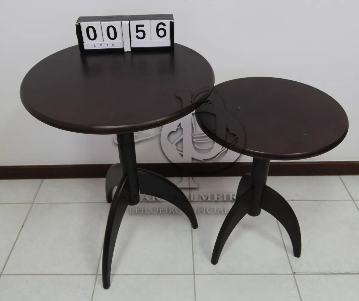 LOTE 056 - LOTE - 0056 - MESA DE CANTO CONJ. 2 PÇS.