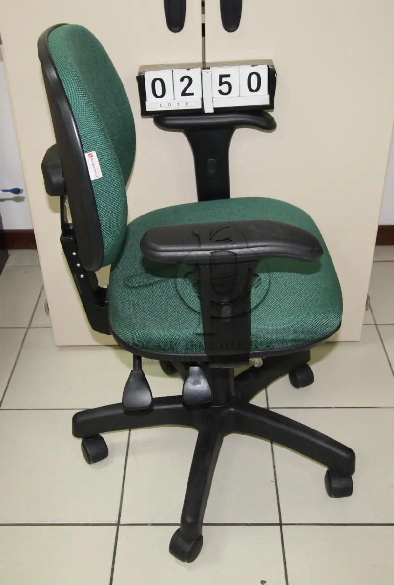 LOTE 250 - LOTE - 0250 - CADEIRA SECRETÁRIA GIRATÓRIA C/ BRAÇO