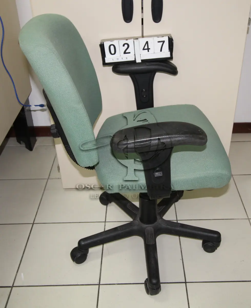 LOTE 247 - LOTE - 0247 - CADEIRA SECRETÁRIA GIRATÓRIA C/ BRAÇO