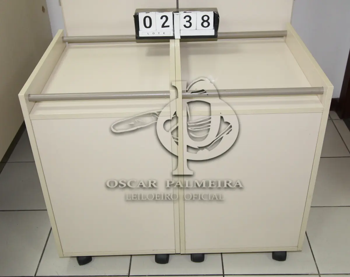 LOTE 238 - LOTE - 0238 - GAVETEIRO 3 GAVETAS CONJ. 2 PÇS.