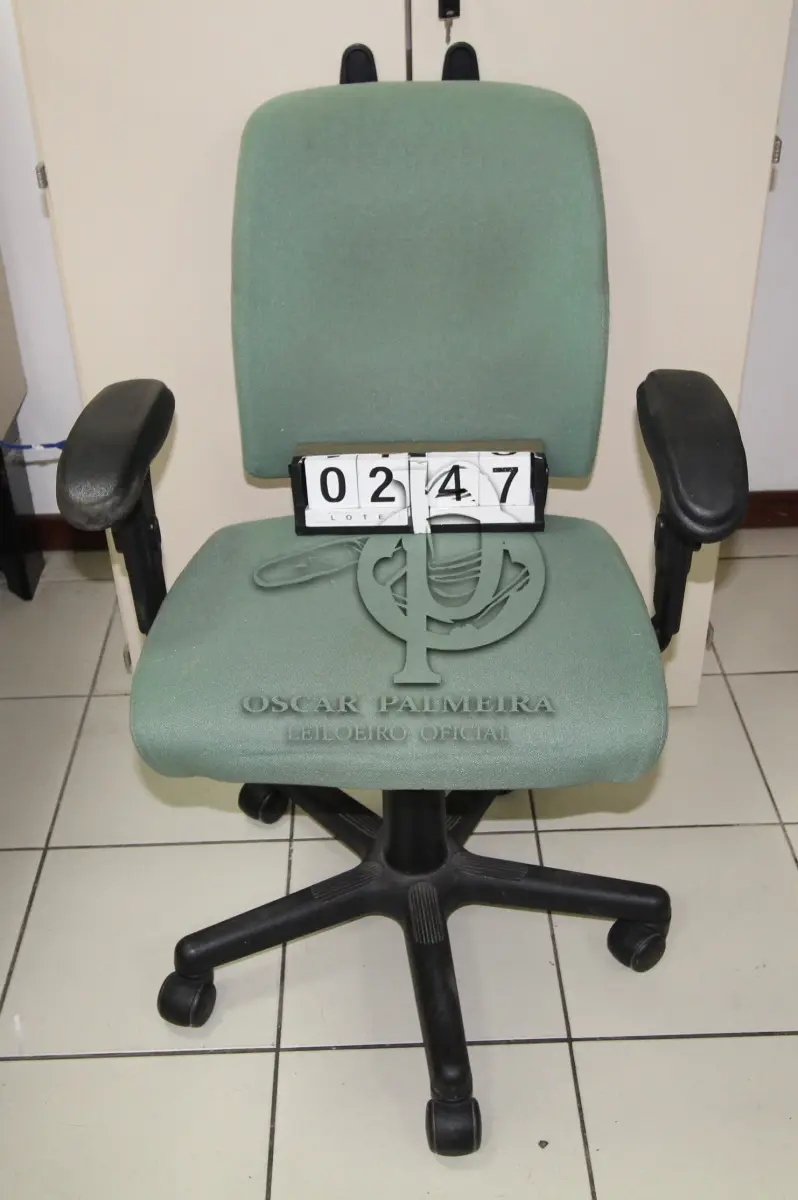 LOTE 247 - LOTE - 0247 - CADEIRA SECRETÁRIA GIRATÓRIA C/ BRAÇO