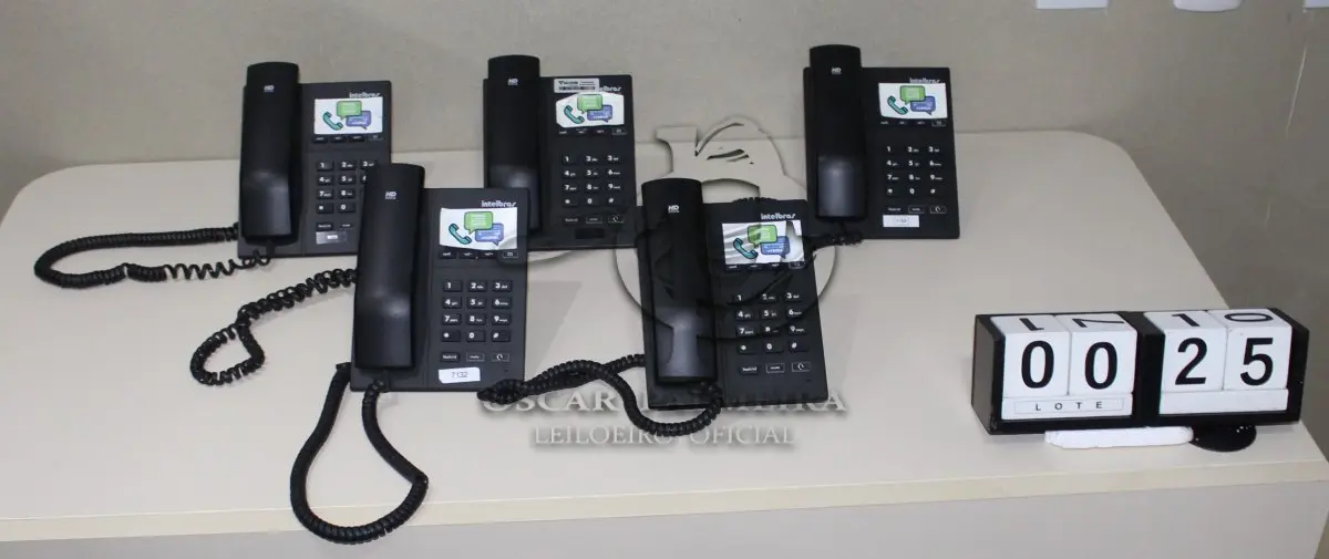 LOTE 025 - CONJ. APARELHOS INTELBRAS TIP-120