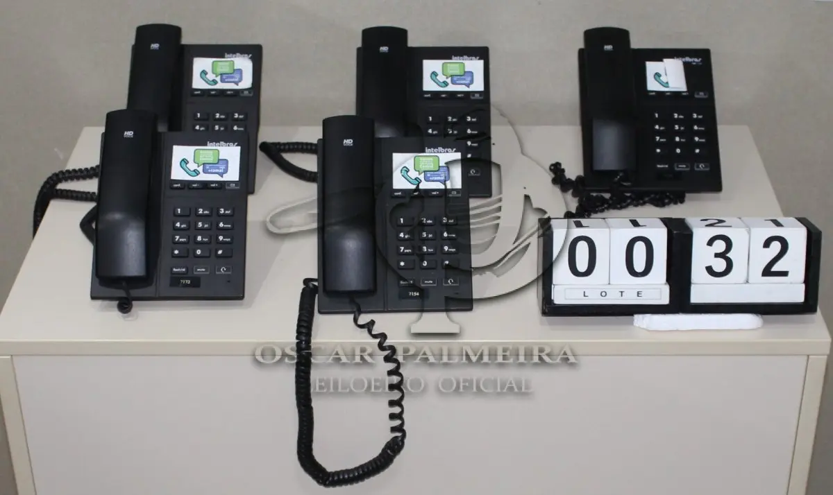 LOTE 032 - CONJ. APARELHOS INTELBRAS TIP-120