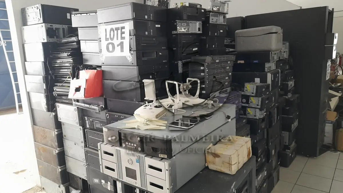 LOTE 001 - DIVERSOS MATERIAIS ELETRÔNICOS/INFORMÁTICA COMPOSTO / 6ª PARTE FEIRA DE SANTANA