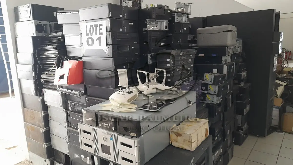 LOTE 001 - DIVERSOS MATERIAIS ELETRÔNICOS/INFORMÁTICA COMPOSTO / 6ª PARTE FEIRA DE SANTANA