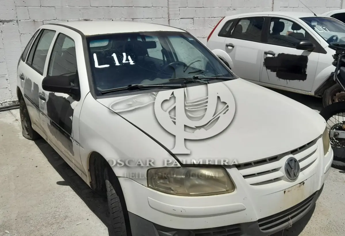 LOTE 014 - VEÍCULO: VW/GOL 1.0 GIV (MOTOR INCOMPLETO), ANO/MOD 2008/2009 / 6ª PARTE FEIRA DE SANTANA