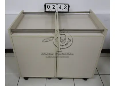 LOTE 243 - LOTE - 0243 - GAVETEIRO 3 GAVETAS CONJ. 2 PÇS.