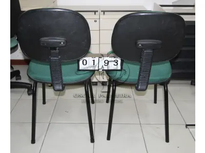 LOTE 193 - LOTE - 0193 - CADEIRA SECRETÁRIA FIXA S/ BRAÇO CONJ. 2 PÇS.
