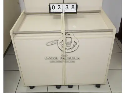 LOTE 238 - LOTE - 0238 - GAVETEIRO 3 GAVETAS CONJ. 2 PÇS.