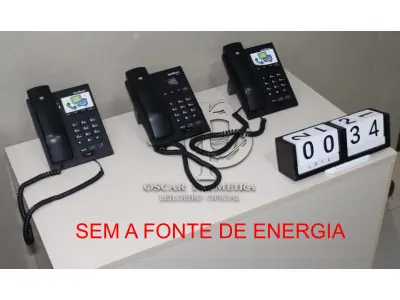 LOTE 034 - CONJ. APARELHOS INTELBRAS TIP-120 (SEM A FONTE DE ENERGIA)