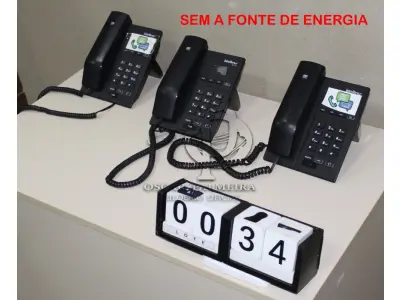 LOTE 034 - CONJ. APARELHOS INTELBRAS TIP-120 (SEM A FONTE DE ENERGIA)