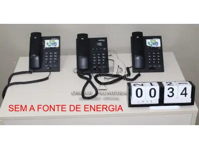 LOTE 034 - CONJ. APARELHOS INTELBRAS TIP-120 (SEM A FONTE DE ENERGIA)